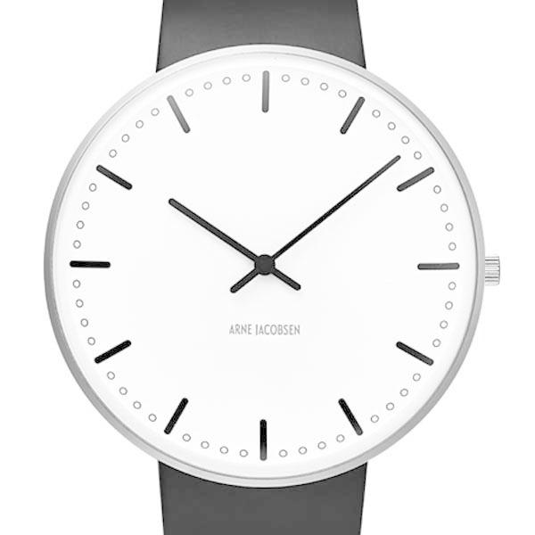 アルネヤコブセン シティホール 腕時計 ウォッチ 北欧 クォーツ 白文字盤 新品 Arne Jacobsen【アルネ ヤコブセン】腕時計 City Hall シティ