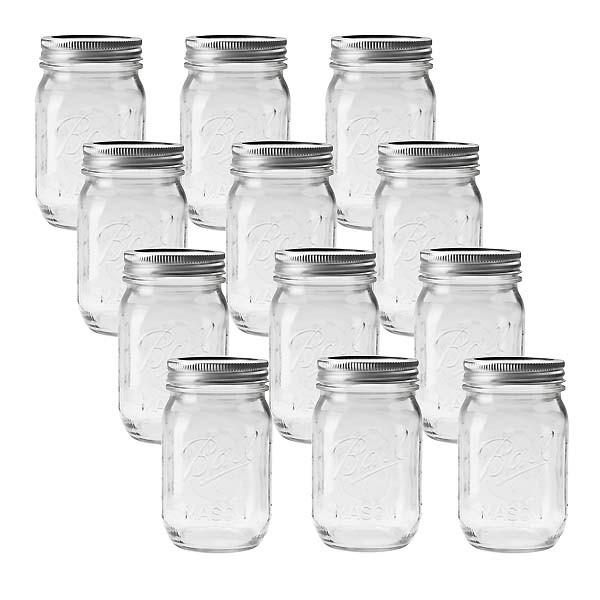 Ball ボール Mason Jar メイソンジャー 16oz レギュラーマウス ガラス保存瓶 480ml 1ダース Buyee Buyee Japanese Proxy Service Buy From Japan Bot Online