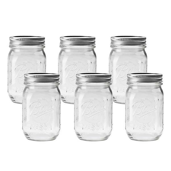 BALL ボールMason Jar メイソンジャー 16oz レギュラーマウス ガラス