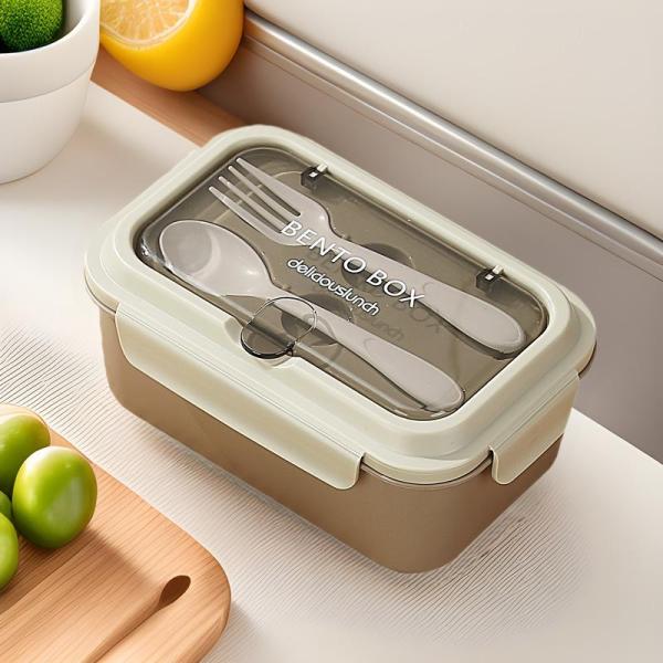 弁当箱 2段 女性 大容量 お弁当箱 ランチボックス 汁漏れしにくい 漏れ防止 スプーン 箸付き 仕切り付き ふわっと盛れる 丈夫加工 保存容器