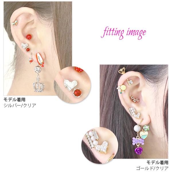 全品送料無料 ボディピアス 軟骨ピアス 14g 16g ハート ジュエル かわいい セカンドピアス 片耳用 金属アレルギー Buyee Buyee Japanese Proxy Service Buy From Japan Bot Online