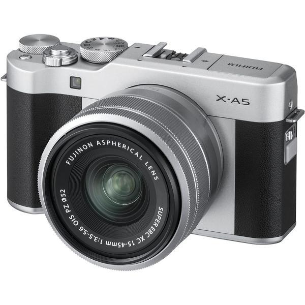 FUJIFILM X-A5 レンズキット シルバー ミラーレス一眼カメラ X-A5LK-S 