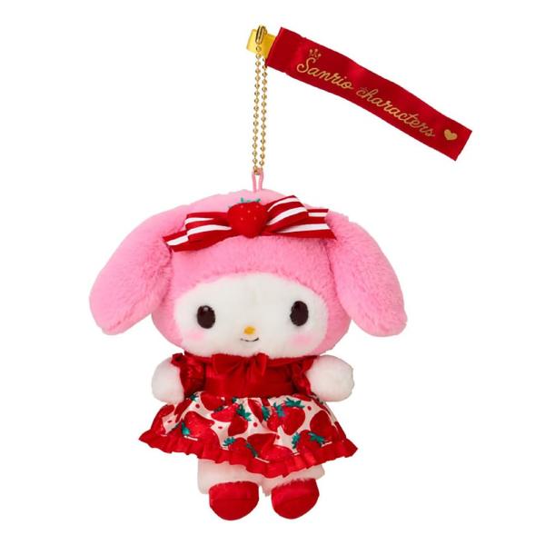 サンリオ　キティ　いちご新聞50周年シリーズ　ぬいぐるみ　キーホルダー サンリオ キティ いちご新聞50周年シリーズ ぬいぐるみ キーホルダー