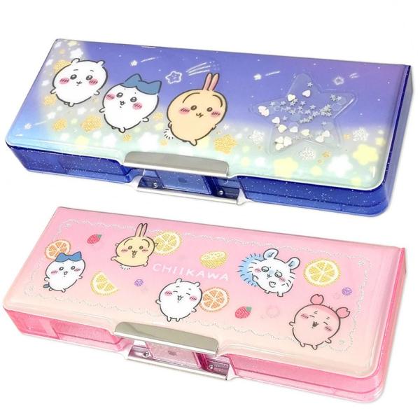 ちいかわ コンパクト両面開きペンケース 筆箱 ペンケース ペンポーチ ペン入れ 文具 キャラクター グッズ 小学生 中学生 女の子 おしゃれ かわいい