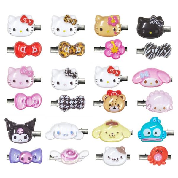 サンリオ ぷっくりったいヘアクリップ2P ヘアクリップ 前髪 クリップ ヘア ピン 髪留め 髪飾り ヘアアクセサリー キャラクター かわいい グッズ