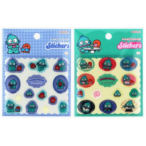 サンリオ ハンギョドン ぷっくりシール 1シート シール ステッカー 立体 クリア ハード デコ キャラクター かわいい 正規品