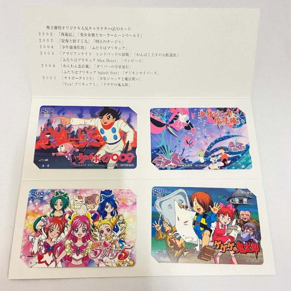 Quoカード 東映アニメーション株式会社 株主優待 2007