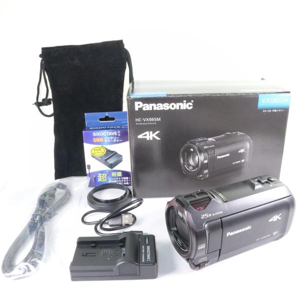 美品》Panasonic HC-VX985M ブラック デジタル 4K ビデオカメラ
