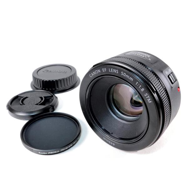 美品》 単焦点レンズ CANON EF 50mm F1.8 STM キヤノン キャノン k2612