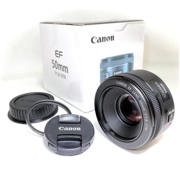 美品》 単焦点レンズ CANON EF 50mm F1.8 STM キヤノン キャノン k2638