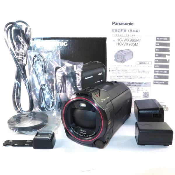 中古】 極上美品 Panasonic HC-VX985M-K ブラック ビデオカメラ