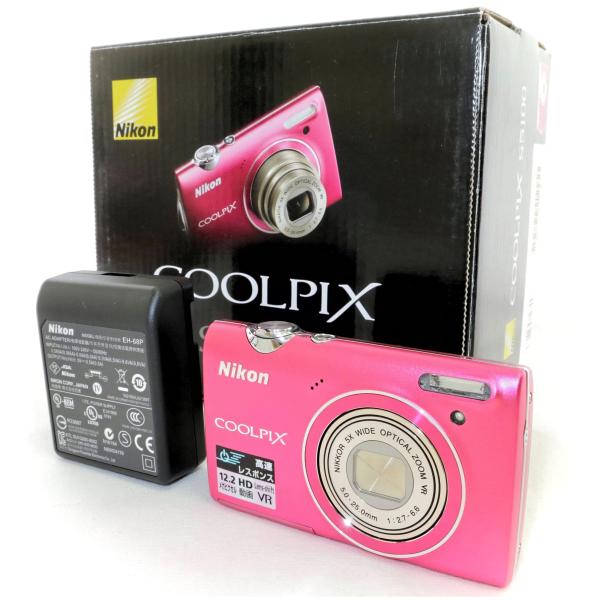 新品級》コンパクトカメラ NIKON COOLPIX S5100 ホットピンク コンデジ