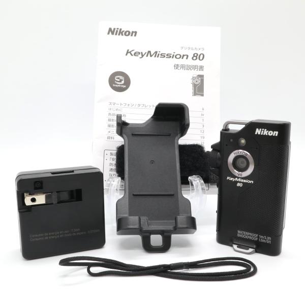 極上美品》 コンパクトカメラ NIKON KeyMission 80 ブラック ニコン