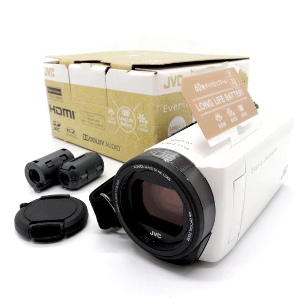 極上美品》ビデオカメラ JVC Everio GZ-F270-W ホワイト エブリオ