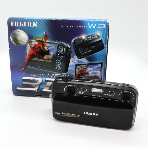美品》 3Dデジタルカメラ FUJIFILM FinePix REAL 3D W3 FX-3D ブラック