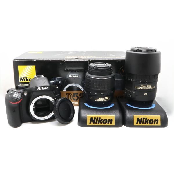 新品級 S数177回のみ》 デジタル一眼レフカメラ NIKON D5200 ダブル