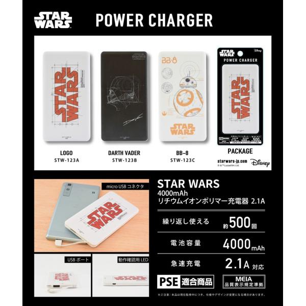 gourmandise モバイルバッテリー iphone 〈STAR WARS〉 4000mAh