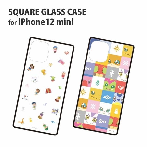デジモンアドベンチャー Iphone12 Mini対応 スクエアガラスケース Dga 13a ドット絵 スマホケース 雑貨の店 リンゾウ 通販 Yahoo ショッピング