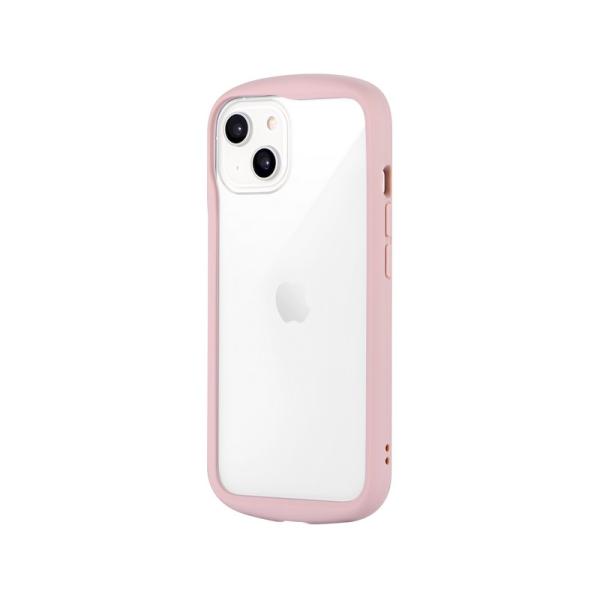 iPhone14/13対応 耐衝撃ハイブリッドケース「Cleary」 LN-IM22PLCPK / ダスティピンク