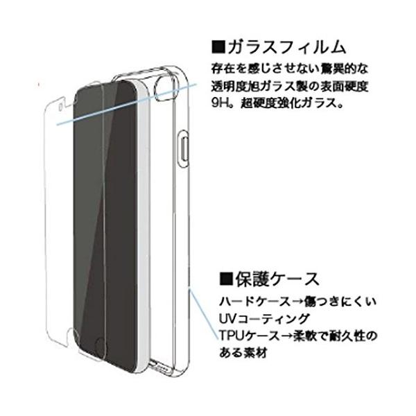 GLASS + CLEAR HARD iPhone 8 Plus / 7 対応 ガラスフィルム＋ハード