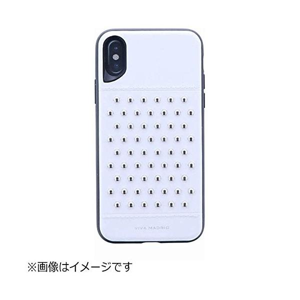 iPhone X 対応 スタッズ付ケース IP8BC-TACWHT / ホワイト