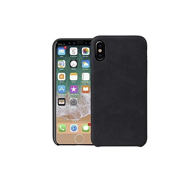 iPhone X �Ή� PU �V�F���^�P�[�X IP8HYB-OFTBLK / Noir Midnight�iAsh Black)