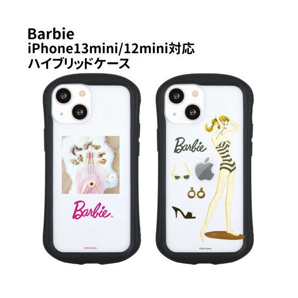 �������� Barbie iPhone13mini/12mini�Ή��n�C�u���b�h�N���A�P�[�X BAR-36 /�q�[��/�X�C��/