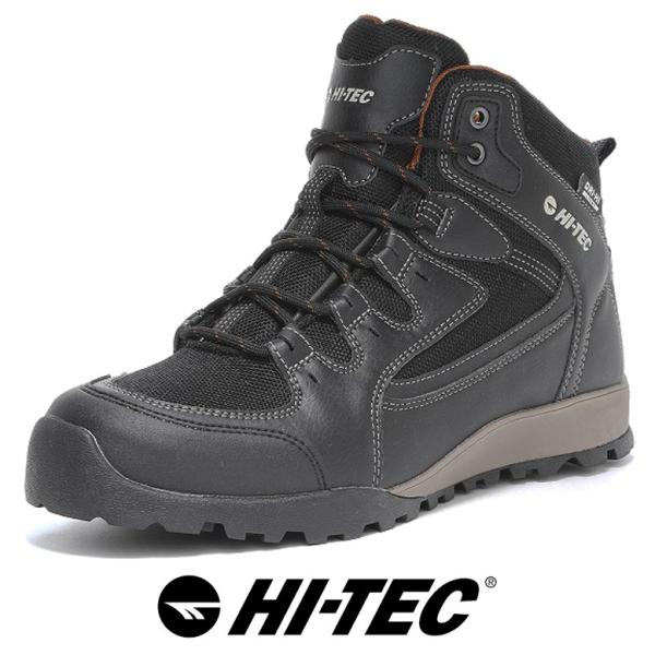 HI-TEC（ハイテック） メンズ アウトドア 防水スニーカー ブラック