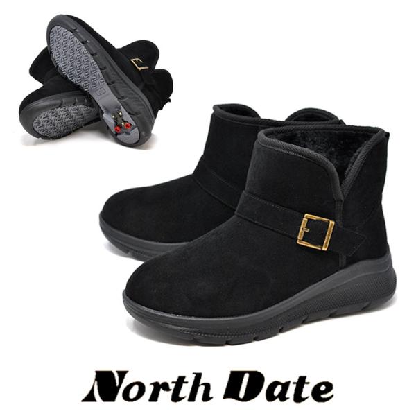 NORTH DATE（ノースデイト） 防寒 スパイク スノーブーツ 黒 ショート