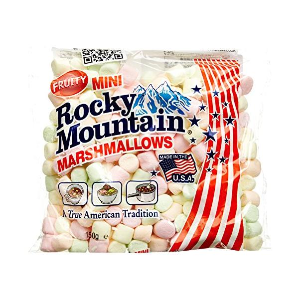 「商品情報」レモン、ライム、オレンジ、ストロベリーの4種類の味のプチサイズマシュマロ。「主な仕様」エスビーグローバルロッキーマウンテンプチカラーマシュマロ150g※免責事項※　商品画像はイメージとなりまして、パッケージ変更・内容量の規格変更...