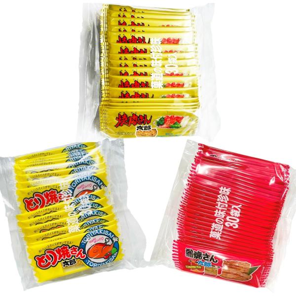 華道 焼肉さん太郎 【 30枚 】 / とり焼さん太郎 蒲焼さん太郎 3