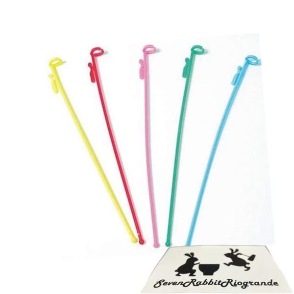 バルーンをエアーで膨らませた時に使用します。バルーンの口をしばらなくても、棒の先にくくるだけで簡単に止められます。配布する際にとても便利です。内訳5色ミックス100本5色ミックス500本上記からお選びいただけます。※免責事項※　商品画像はイ...