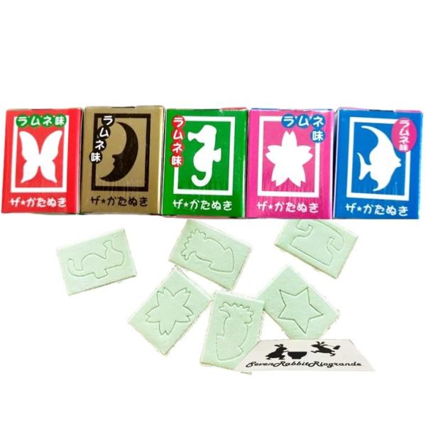 ザ かたぬき 25枚 セット (5種 各 1個) ラムネ 味 駄菓子 お菓子