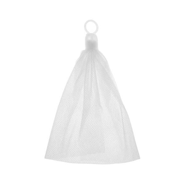 「商品情報」商品の説明●ネットをぬるま湯でぬらし、洗顔料をつけて泡立てます。固形石けんの場合はネットで石けんを包むようにして泡立てると素早く泡立ちます。●泡立ったら片手に上部リングをかけ、もう一方の手でネットから泡をとります。●その泡を手の...