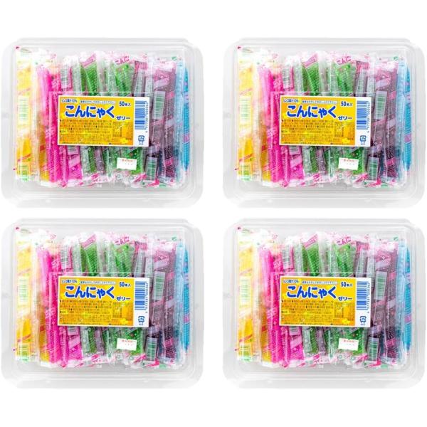 こんにゃくゼリー 200本 駄菓子 ゼリー 箱 箱買い カラフル 冷やして