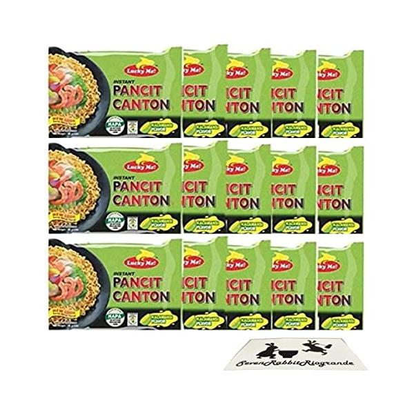 Lucky Me Pancit Canton 1 Flavor ラッキーミー パンシットカントン 15袋（カラマンシー） (A.カラマンシー)