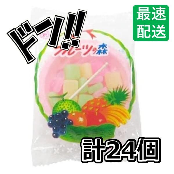 フルーツの森 22g×24袋 共親 製菓 モナカ生地のプレート フルーツ味