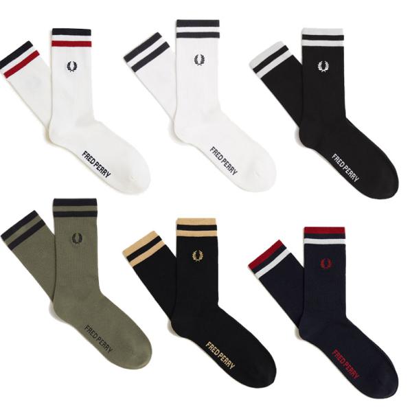 フレッドペリー FREDPERRY 靴下 メンズ レディース ティップドスポーツソックス Tipped Sports Socks 23-25cm 25-27cm C1150  [M便 1/2]