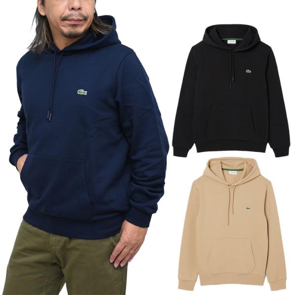 LACOSTE フード付きウェア Lacoste ラコステ パーカー メンズ スウェット ジップパーカー