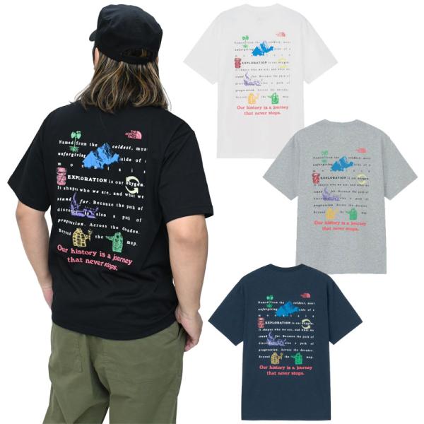 ザ・ノース・フェイス THE NORTH FACE Tシャツ 半袖 メンズ ショートスリーブジャーニーヒストリーティー S/S Journey History Tee NT32643   [M便 1/1]