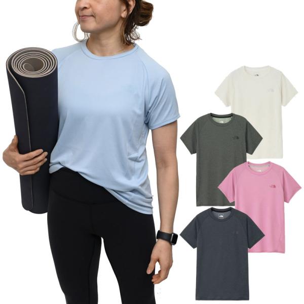 ザ・ノース・フェイス THE NORTH FACE Tシャツ 半袖 レディース ショートスリーブクリスプアクションクルー S/S Crisp Axion Crew NTW12685   [M便 1/1]