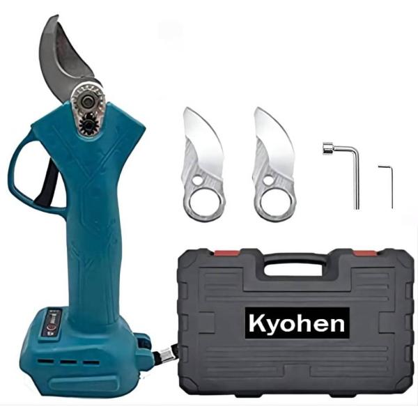 Kyohen 剪定ばさみ 電動ハサミ 替え刃2枚付き マキタ18Vバッテリー対応可能 充電式ハサミ 庭木/枝切り/果樹用 剪定鋏 園芸用剪定用具 充電