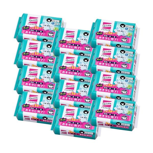 クイックル ケース販売トイレ トイレ用洗剤 詰替用 20枚×12個