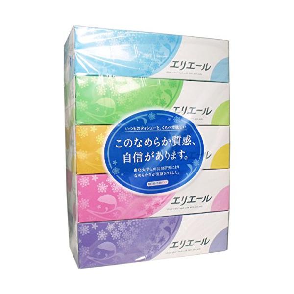 他サイト： エリエール ティシュー 180W×5個パック×3個の商品画像