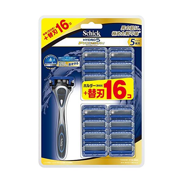 Schick(シック) 大容量 シック Schick ハイドロ5 プレミアム バリューパック (ホルダー (刃付き) + 替刃16コ) 5枚刃