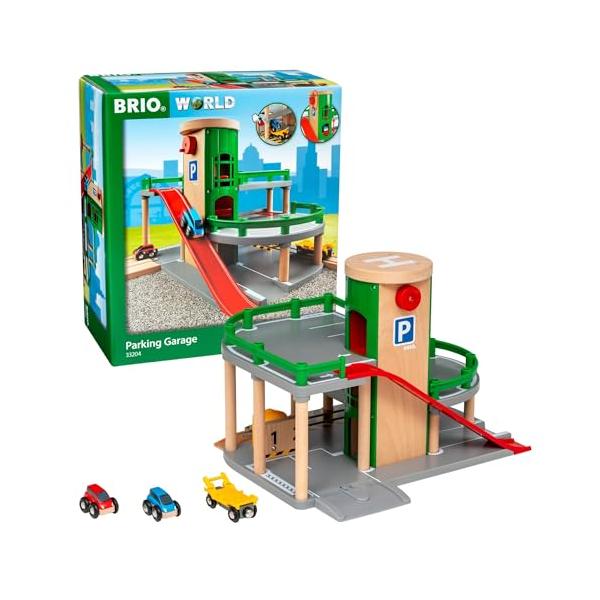 BRIO (ブリオ) パーキングガレージ 33204 対象年齢 3歳~ おもちゃ 玩具 木製おもちゃ 情景パーツ プレゼント（誕生日/クリスマス