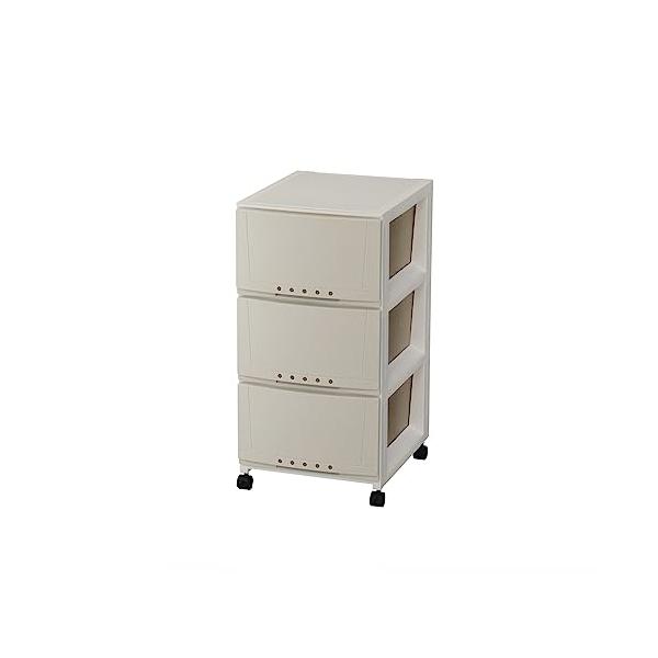 他サイト： 天馬(Tenma) シーンを選ばず使える収納チェスト 日本製 完成品 ルームケース 3段 キャスター付きで移動が簡単 引出しロック付きで抜け落ちの商品画像