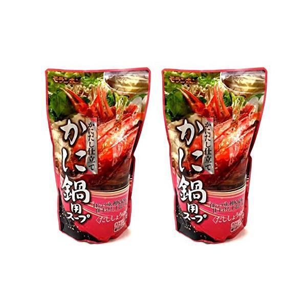 まとめ買いモランボン かにだし仕立て『かに鍋用スープ』だししょうゆ味 750g×2 白しょうゆ、利尻昆布使用