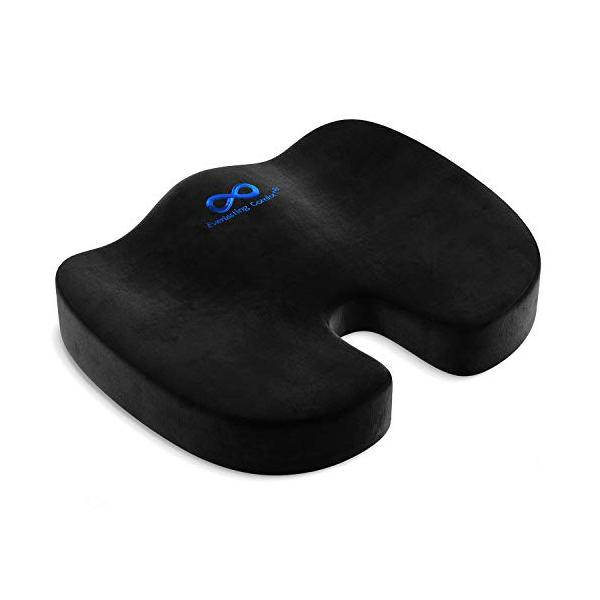 Seat Cushion01. Black/Large/Seat Cushion for Office Chair・Color:01. Black・パッケージ個数:1・オフィスチェア用シートクッション：Everlasting Comfort...