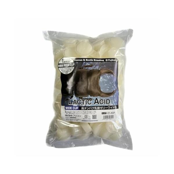フジコン 高タンパク乳酸ドルクスゼリー ワイドS （16g×100個入り）昆虫用 ヨーグルトフレーバー仕立て （カブトムシ クワガタムシなどに）